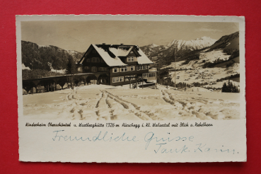 AK Hirschegg / 1941 / Kinderheim Oberschöntal / Wartberghütte / Voralberg